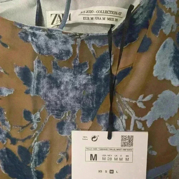 ✨SALE✨Zara Limited Edition Velvet Dress Size M - Picture 14 of 15